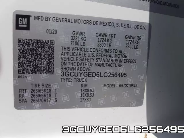 3GCUYGED6LG256495 фото 2