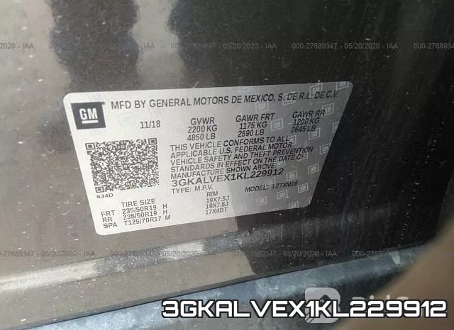 3GKALVEX1KL229912 фото 10