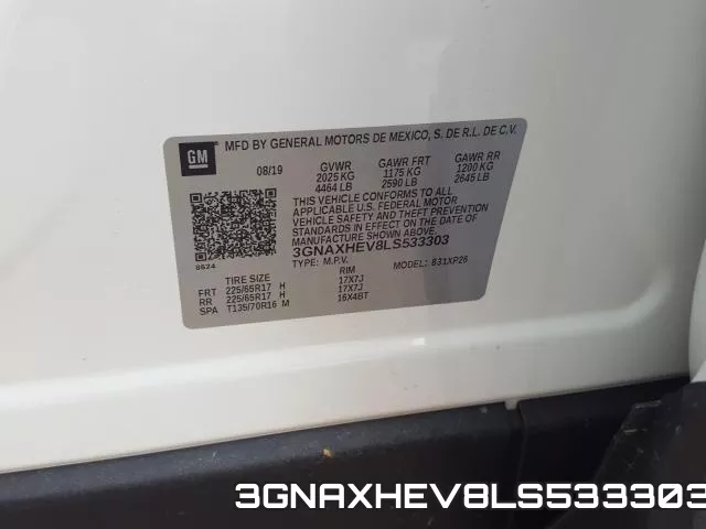 3GNAXHEV8LS533303 фото 2