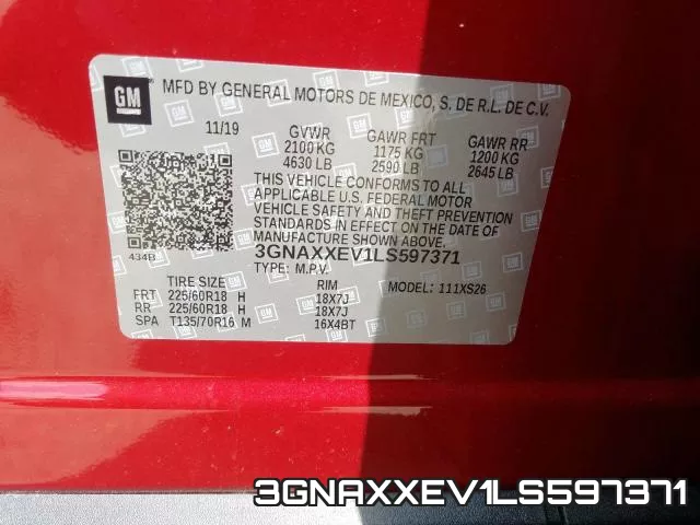 3GNAXXEV1LS597371 фото 2