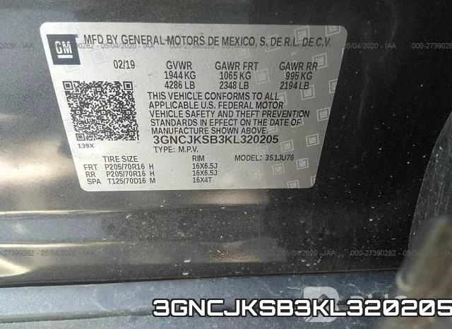 3GNCJKSB3KL320205 фото 10