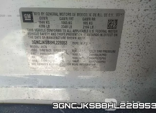 3GNCJKSB8HL228953 фото 10