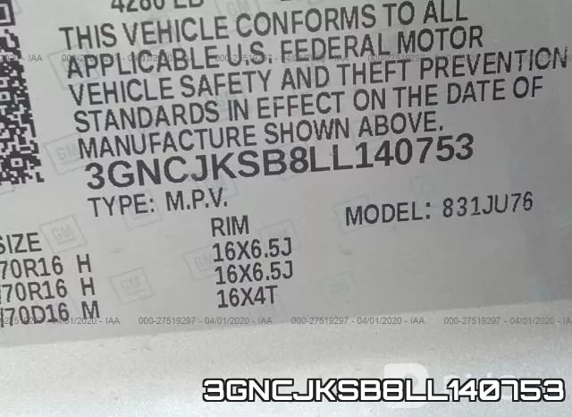 3GNCJKSB8LL140753 фото 10