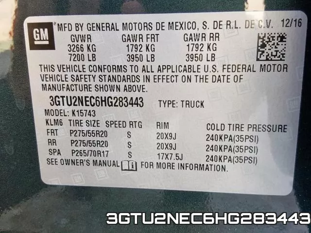 3GTU2NEC6HG283443 фото 2