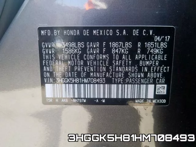 3HGGK5H81HM708493 фото 2