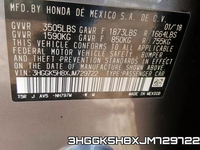 3HGGK5H8XJM729722 фото 2