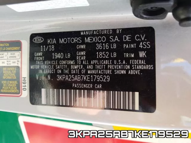 3KPA25AB7KE179529 фото 2