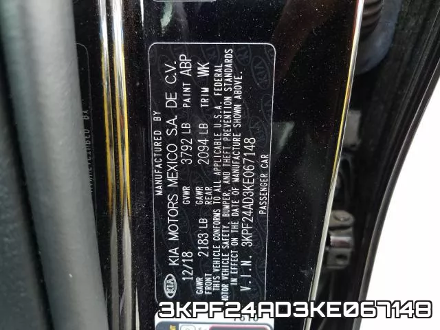 3KPF24AD3KE067148 фото 2