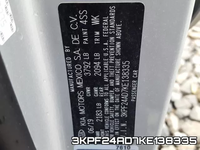 3KPF24AD7KE138335 фото 2
