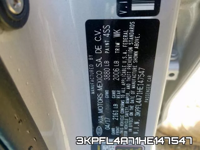 3KPFL4A71HE147547 фото 2