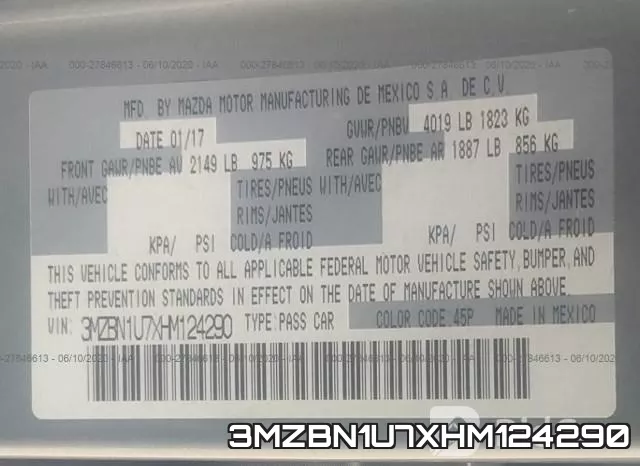 3MZBN1U7XHM124290 фото 10