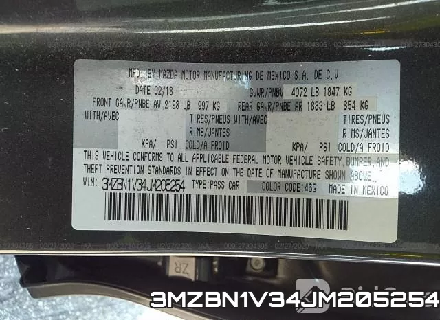 3MZBN1V34JM205254 фото 10