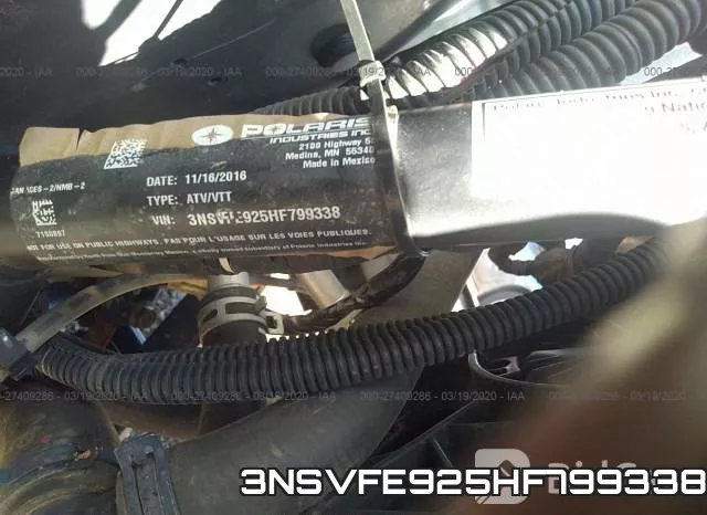 3NSVFE925HF799338 фото 2