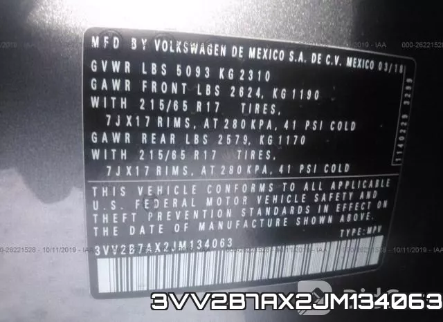 3VV2B7AX2JM134063 фото 10