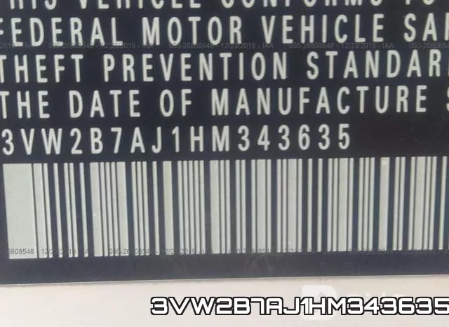 3VW2B7AJ1HM343635 фото 10
