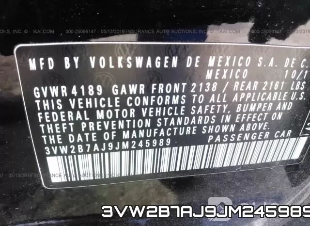3VW2B7AJ9JM245989 фото 10