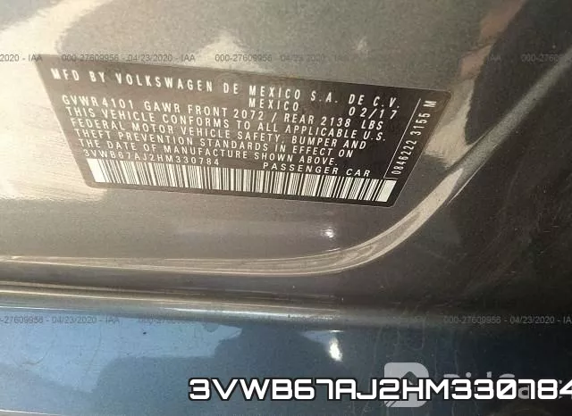 3VWB67AJ2HM330784 фото 10