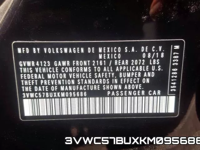 3VWC57BUXKM095686 фото 2