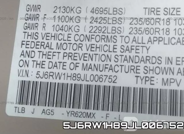 5J6RW1H89JL006752 фото 10