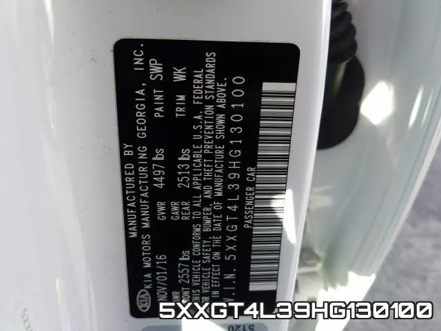 5XXGT4L39HG130100 фото 2