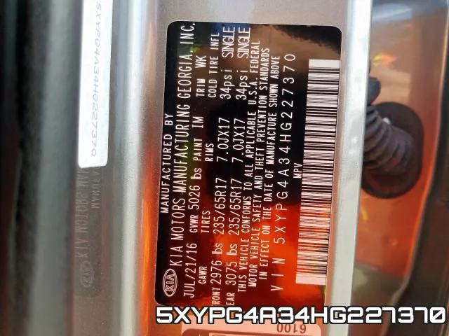 5XYPG4A34HG227370 фото 2
