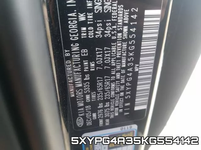 5XYPG4A35KG554142 фото 2