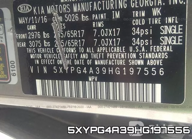 5XYPG4A39HG197556 фото 10