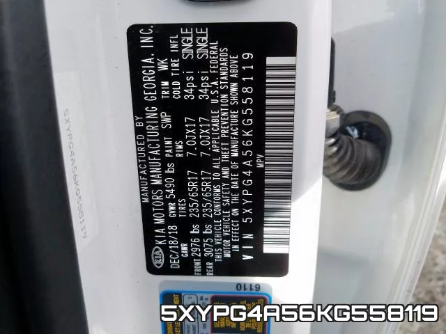 5XYPG4A56KG558119 фото 2
