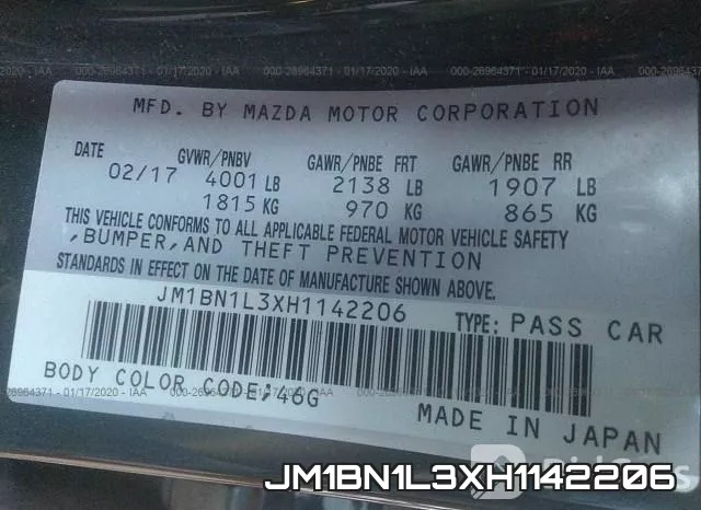 JM1BN1L3XH1142206 фото 10