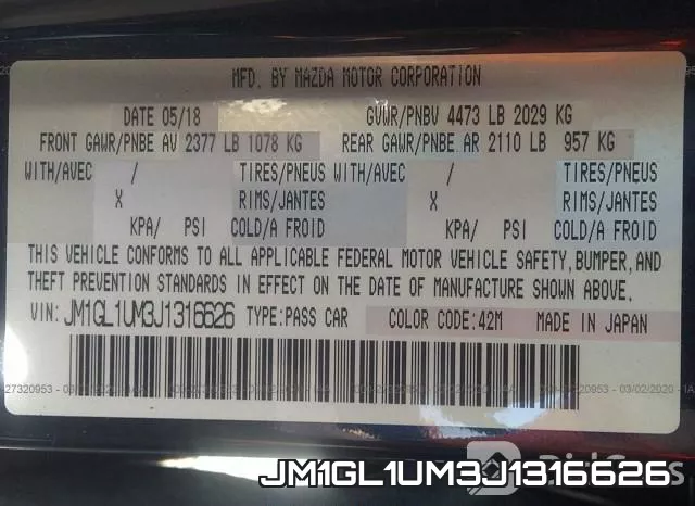 JM1GL1UM3J1316626 фото 10