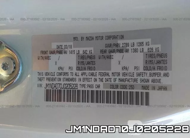 JM1NDAD70J0205228 фото 10