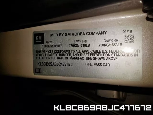KL8CB6SA8JC477672 фото 2