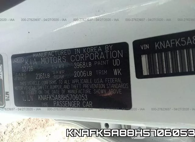 KNAFK5A88H5706053 фото 10