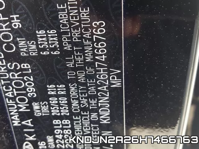 KNDJN2A26H7466763 фото 2