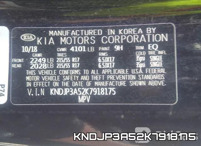 KNDJP3A52K7918175 фото 10