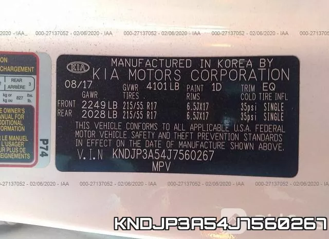 KNDJP3A54J7560267 фото 10