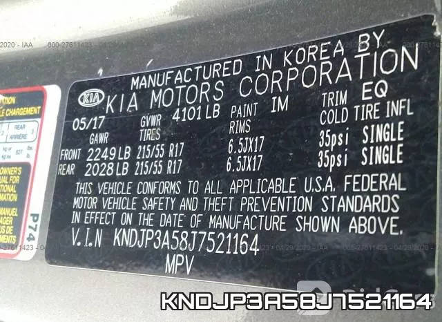 KNDJP3A58J7521164 фото 10