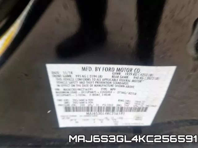 MAJ6S3GL4KC256591 фото 2