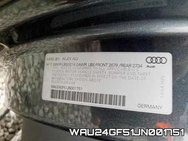 WAU24GF51JN001751 фото 2