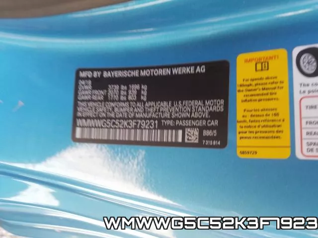 WMWWG5C52K3F79231 фото 2