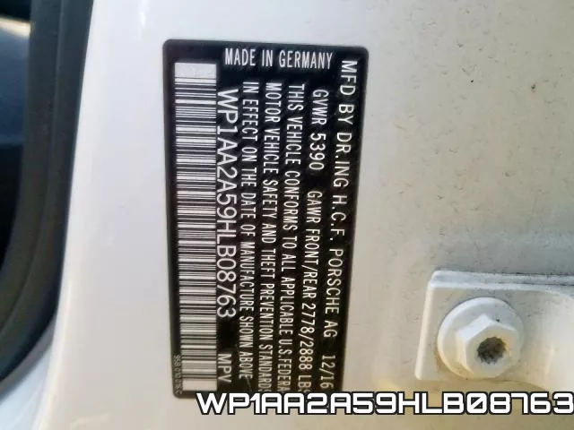 WP1AA2A59HLB08763 фото 2