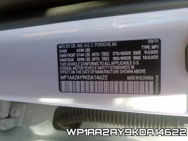 WP1AA2AY9KDA14622 фото 2