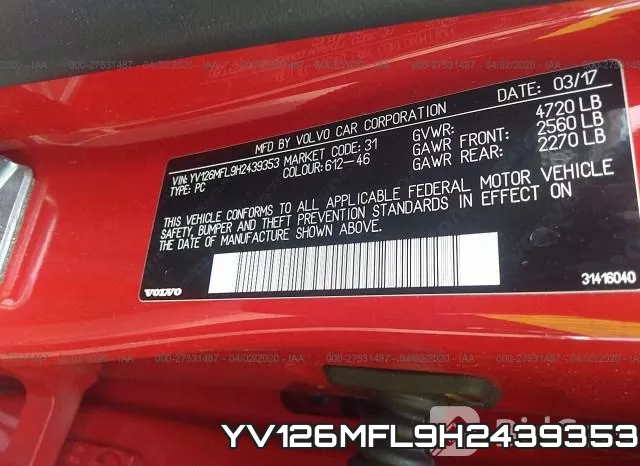 YV126MFL9H2439353 фото 10