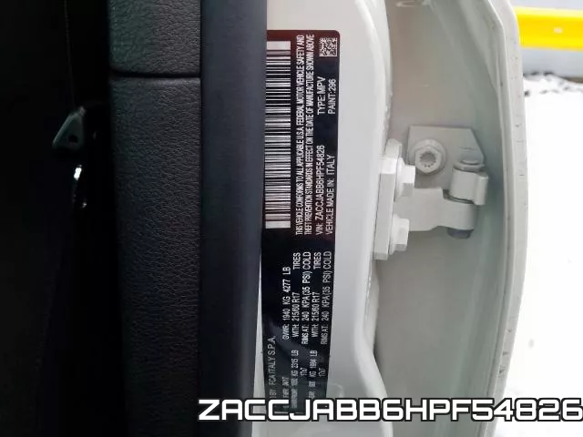 ZACCJABB6HPF54826 фото 2