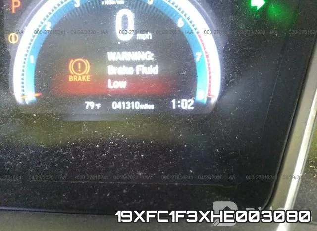 19XFC1F3XHE003080 фото 8
