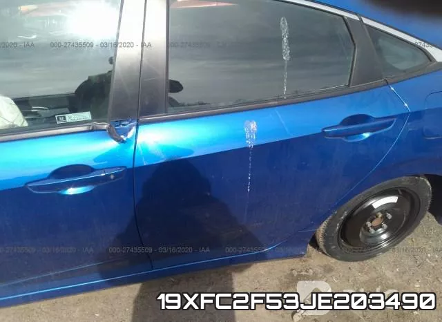 19XFC2F53JE203490 фото 7