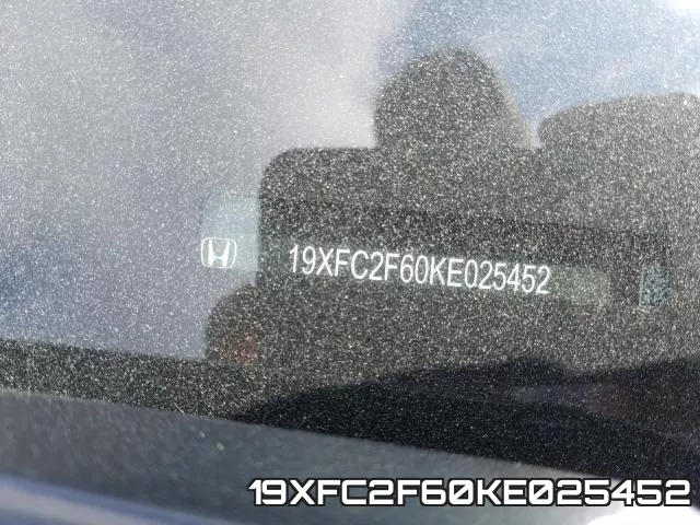 19XFC2F60KE025452 фото 2