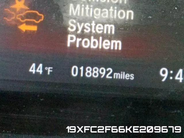 19XFC2F66KE209679 фото 9