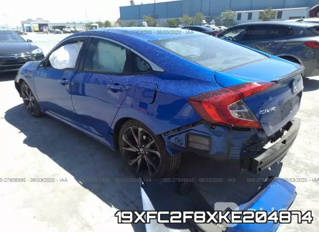 19XFC2F8XKE204874 фото 4