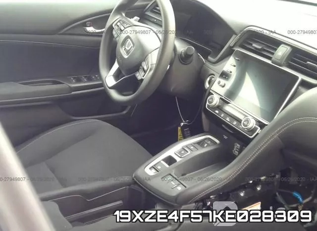 19XZE4F57KE028309 фото 6